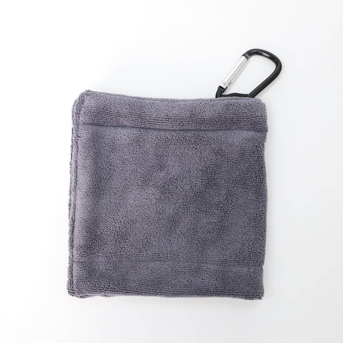 Weft knitted square golf towel, 380gsm-grey.jpg 